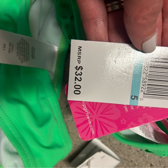 Green Ruffle Bikini Set - Picture 3 of 4